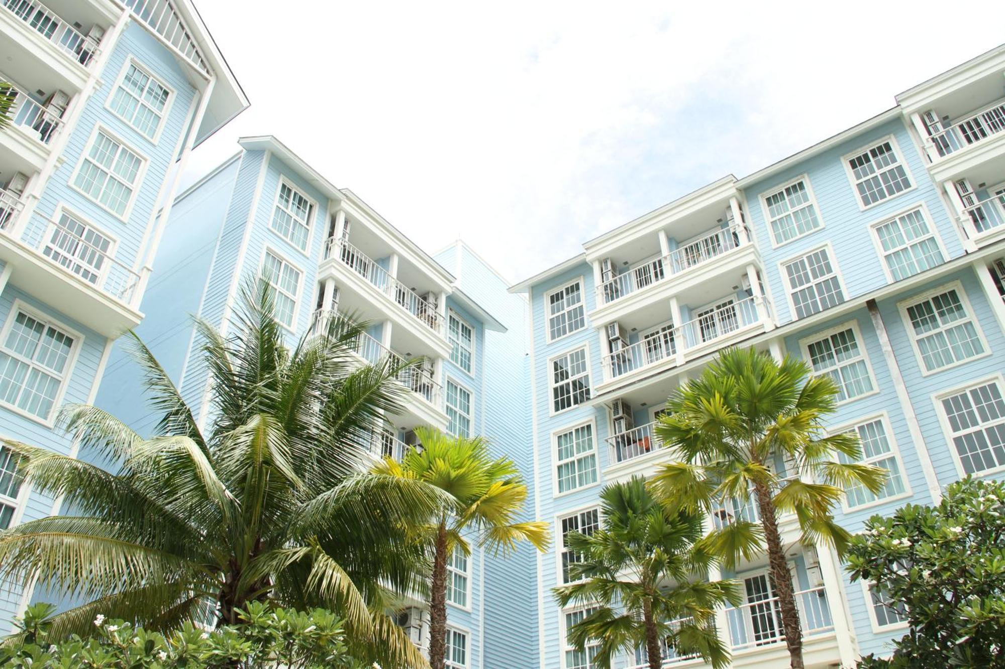 Grand Florida芭提雅带免费游泳池温泉和健身房和办公区水上花园公寓e208 ナ・ジョムティエン エクステリア 写真