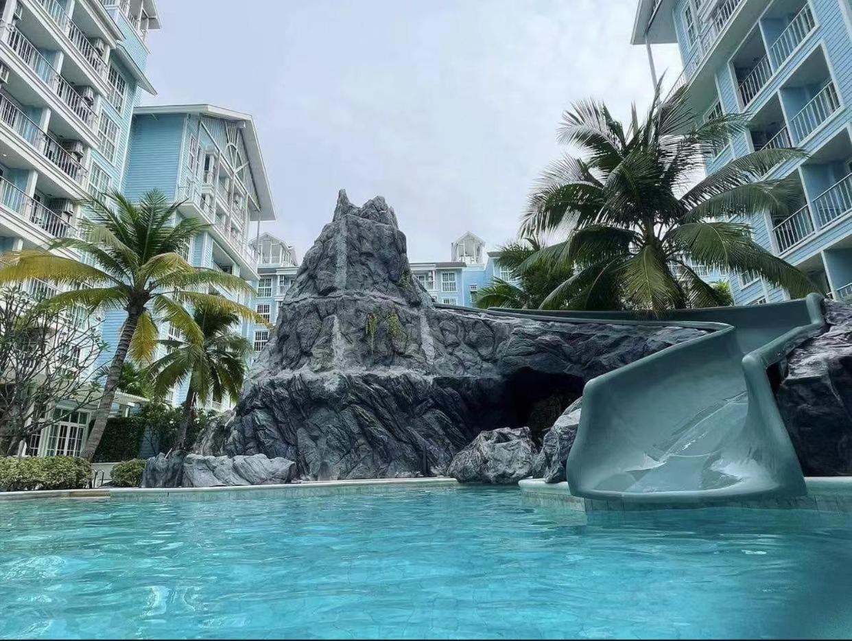 Grand Florida芭提雅带免费游泳池温泉和健身房和办公区水上花园公寓e208 ナ・ジョムティエン エクステリア 写真